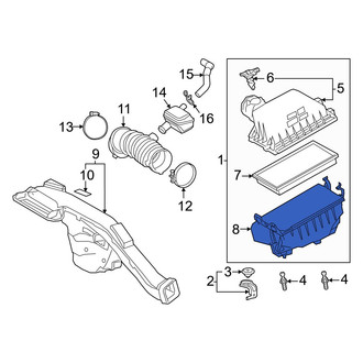 Toyota OE - Lower Air Filter Housing