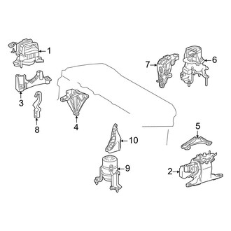 Toyota OE - Engine / Transaxle - Engine & Transmission Mounting