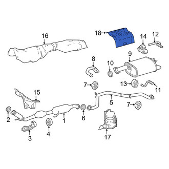 Toyota OE - Rear Floor Pan Heat Shield