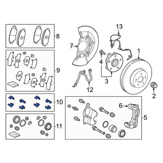 Toyota OE - Rear Disc Brake Pad Set