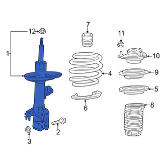 Toyota OE - Front Left Suspension Strut