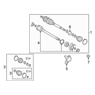Toyota OE - Front Suspension - Drive Axles