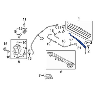 Toyota OE - Left Wiper Arm