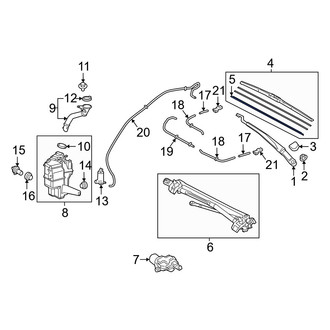 Toyota OE - Left Wiper Blade Refill