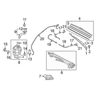 Toyota OE - Windshield - Wiper & Washer Components