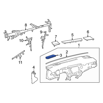 Toyota OE - Center Upper Instrument Panel Bezel