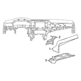 Toyota OE - Instrument Panel Components (Passenger Side)