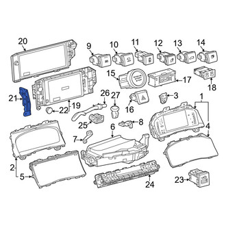 Toyota OE - Left GPS Navigation System Bracket