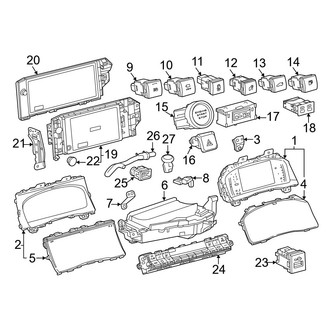 Toyota OE - Instrument Panel - Cluster & Switches