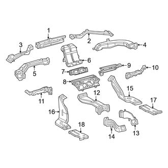 Toyota OE - Instrument Panel - Ducts