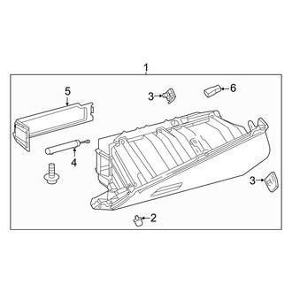Toyota OE - Instrument Panel - Glove Box