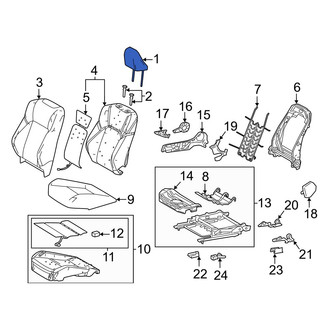 Toyota OE - Front Left Headrest