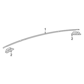 Toyota OE - Roof - Exterior Trim (Standard Roof)
