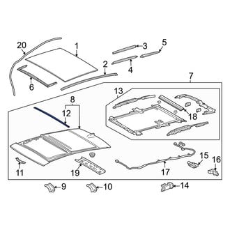 Toyota OE - Sunroof Seal