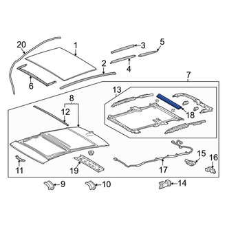Toyota OE - Sunroof Cover