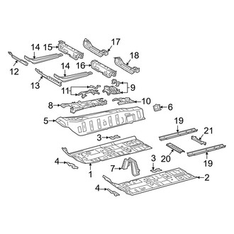 Toyota OE - Pillars, Rocker & Floor - Floor & Rails