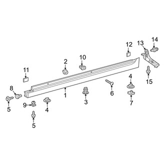 Toyota OE - Pillars, Rocker & Floor - Exterior Trim