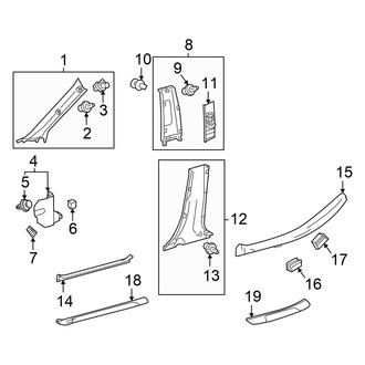 Toyota OE - Pillars, Rocker & Floor - Interior Trim