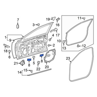 Toyota OE - Front Door Panel Insulation