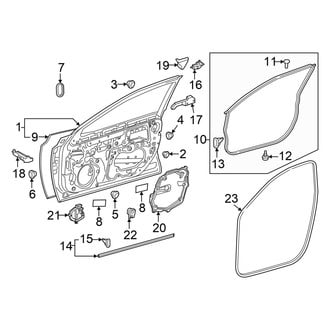 Toyota OE - Front Door - Door & Components