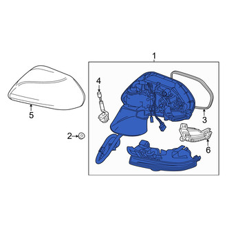 Toyota OE - Front Right Door Mirror