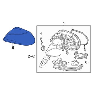 Toyota OE - Front Left Door Mirror Cover