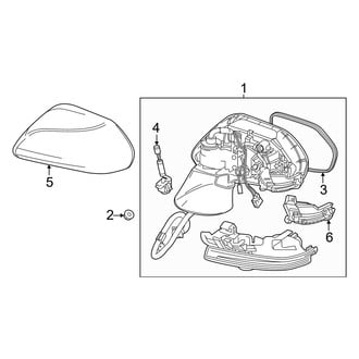 Toyota OE - Front Door - Outside Mirrors (Murakami)