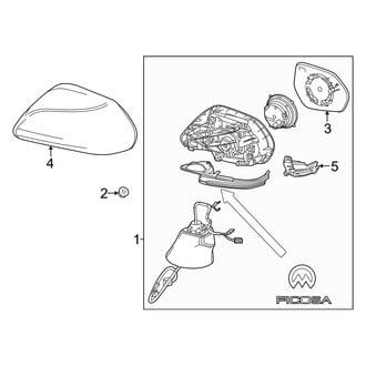 Toyota OE - Front Door - Outside Mirrors (Ficosa)