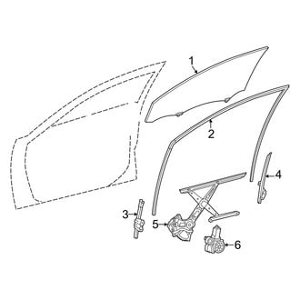 Toyota OE - Front Door - Glass & Hardware