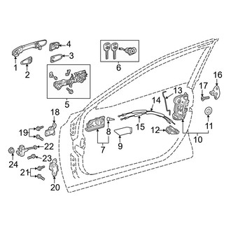 Toyota OE - Front Door - Lock & Hardware