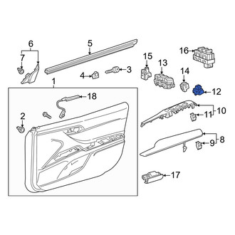 Toyota OE - Front Right Door Window Switch