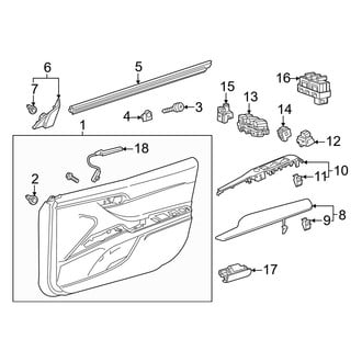 Toyota OE - Front Door - Interior Trim