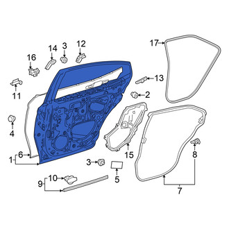 Toyota OE - Rear Left Door Shell