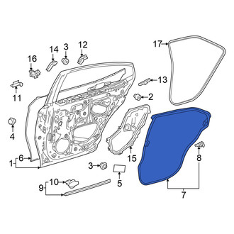 Toyota OE - Rear Left Outer Door Seal