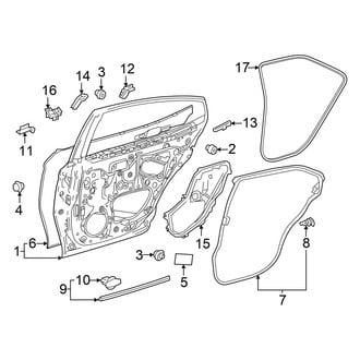 Toyota OE - Rear Door - Door & Components