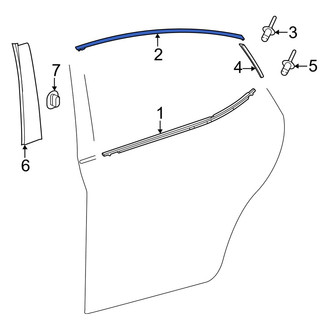 Toyota OE - Rear Left Lower Door Reveal Molding