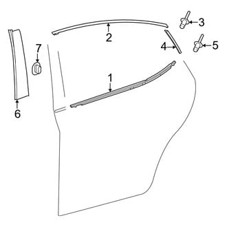 Toyota OE - Rear Door - Exterior Trim