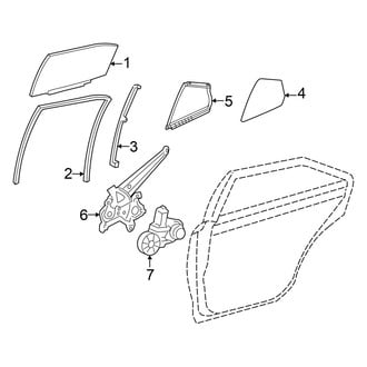 Toyota OE - Rear Door - Glass & Hardware