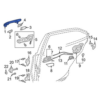 Toyota OE - Front Right Outer Exterior Door Handle