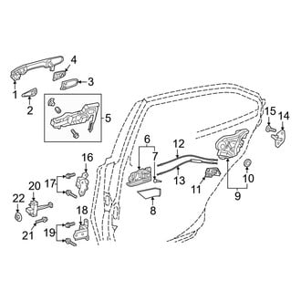 Toyota OE - Rear Door - Lock & Hardware