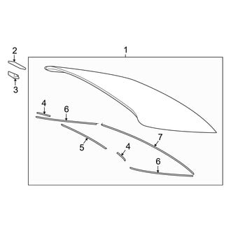 Toyota OE - Back Glass - Glass