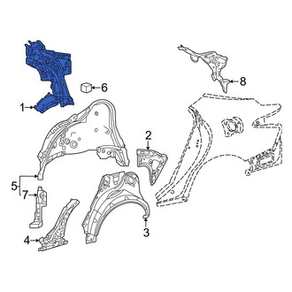 Toyota OE - Rear Left Quarter Panel Reinforcement