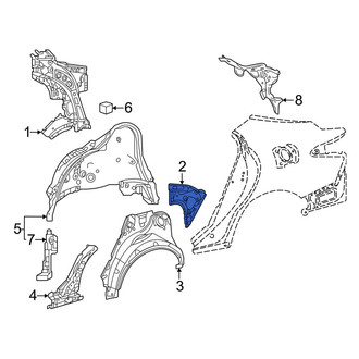 Toyota OE - Rear Left Quarter Panel Extension