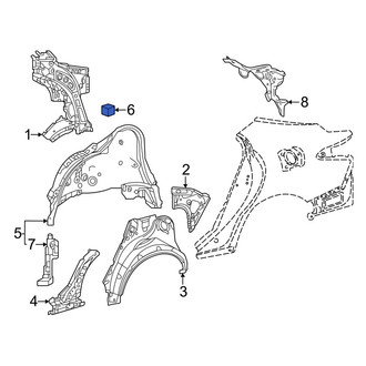 Toyota OE - Wheel Housing Side Panel Insulator