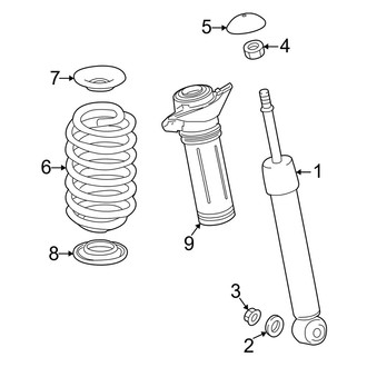 Toyota OE - Rear Suspension - Shocks & Components (AWD)