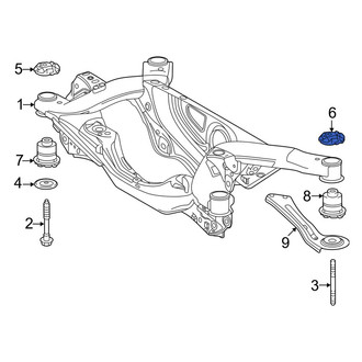 Toyota OE - Front Left Rearward Suspension Crossmember Insulator
