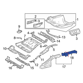 Toyota OE - Front Left Outer Frame Rail End