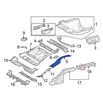Toyota OE - Rear Left Frame Side Member Reinforcement