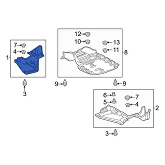 Toyota OE - Rear Right Floor Pan Splash Shield
