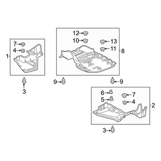 Toyota OE - Rear Body & Floor - Under Cover & Splash Shields